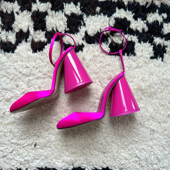 The Attico Luz Ankle Strap Pump FUCHSIA Size 6US /... | Depop The Attico Luz slingback pumps in fuchsia, Size 6US / 36EU